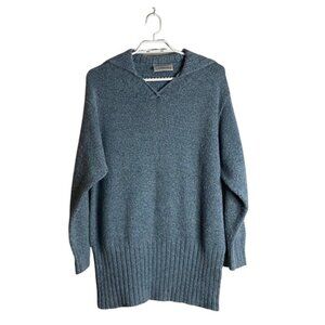 Style Unlimited Women's Light Blue Knit Tunic Sweater